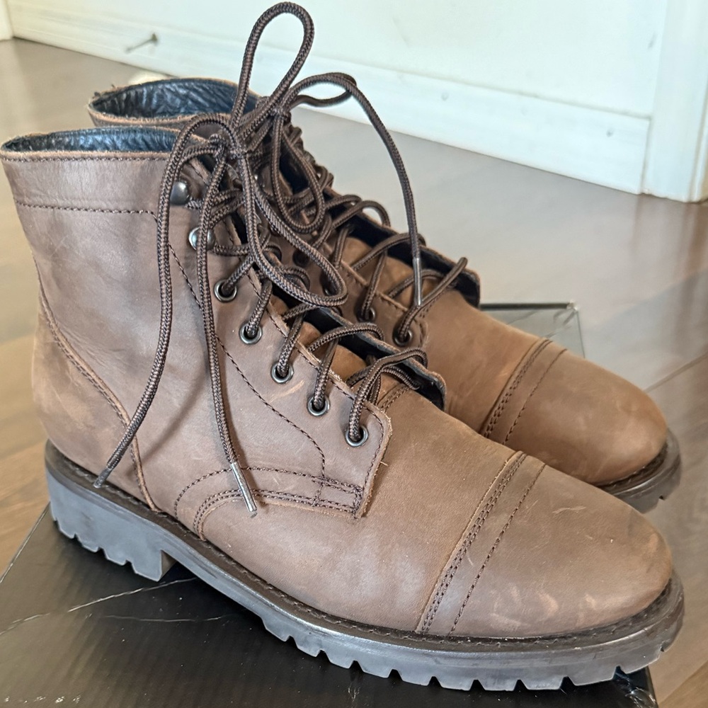 Thursday Everyday Tobacco Leather Boots - Picture 3 of 7